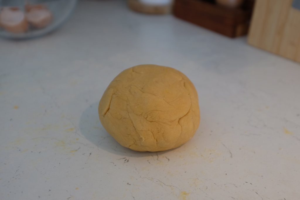 A ball of pasta dough.